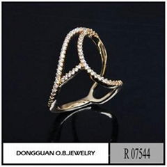 R7544 America Design Latest Style Fashion Line Style Brass Jewelry