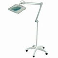 Square Magnifier Lamp On Floor Stand