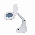 LED Foldable Table Top Magnifier Lamp