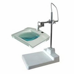 Square Table Top Magnifier Lamp