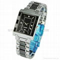 Business men tungsten & black ceramic waterproof watch  1