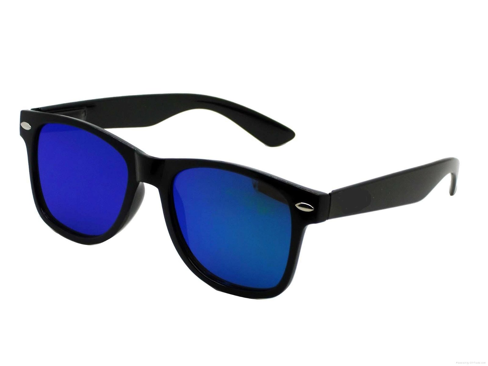 promotional mirror lens sunglasses with spring hinge