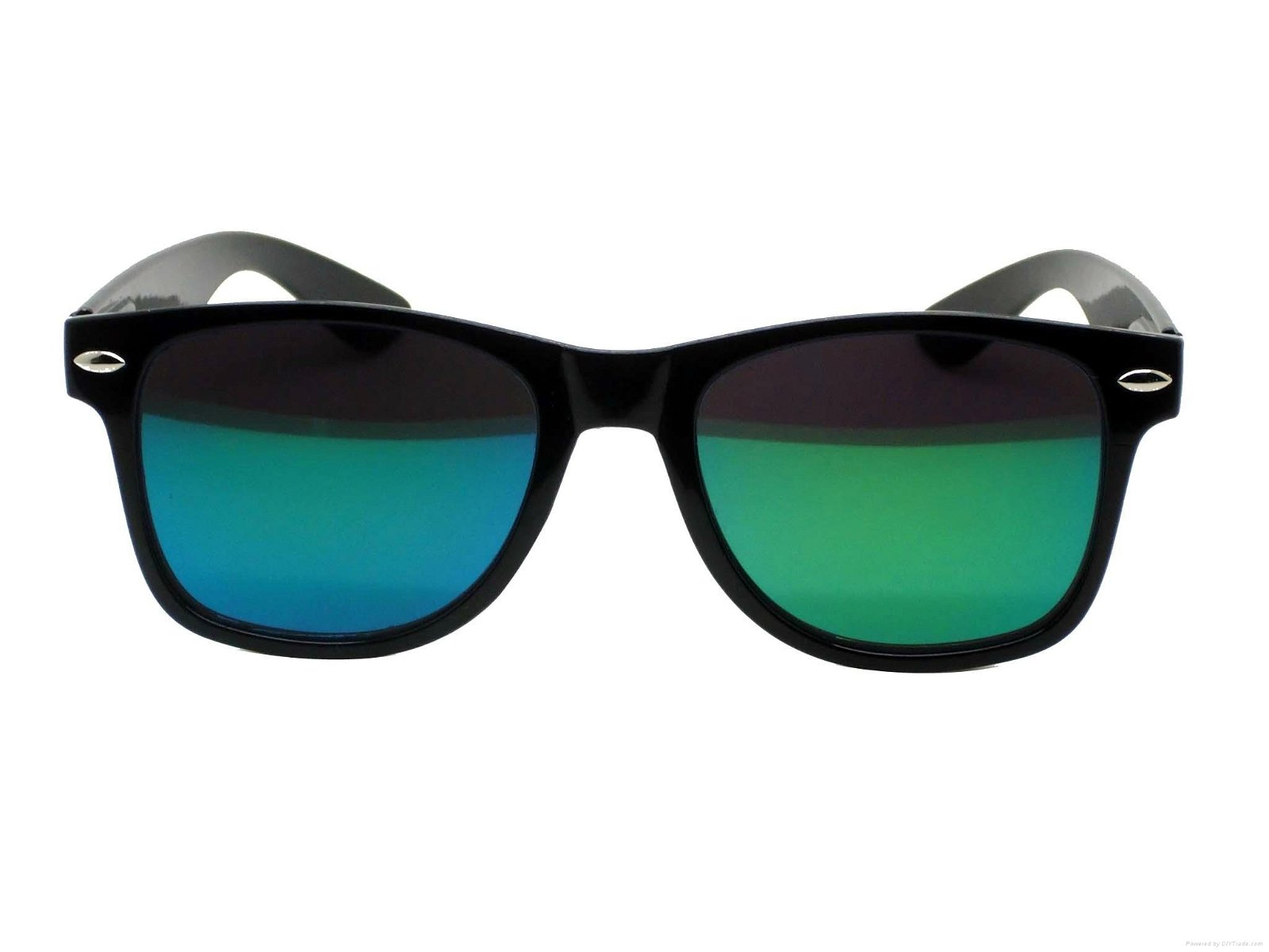 promotional mirror lens sunglasses with spring hinge 2