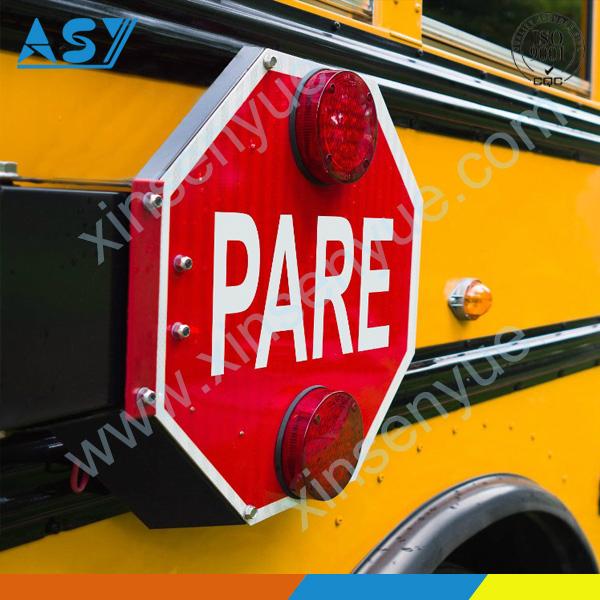 The School Bus Flash Stop Sign Arm with LED