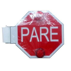 Spanish School Bus Stop Sign Pare