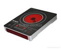 2014 hot selling new design 2200W double circle heating infrared ceramic cooktop 2