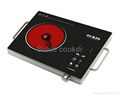 2014 hot selling new design 2200W double circle heating infrared ceramic cooktop 1