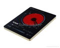 2014 hot selling new design 2200W double circle heating infrared ceramic cooktop 3
