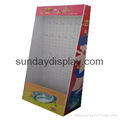 Apparel Corrugated cardboard hanging floor display stand 3