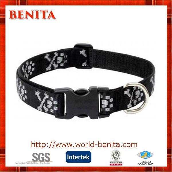 Custom Cheap Jacquard Ribbon Dog Collar Fashion Jacquard Pet Collars 2