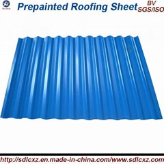 Color Coated Corrugated Steel Sheet and Roofing Sheet