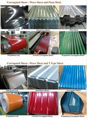 Prepainted Corrugated Steel Sheet and Roofing Sheet