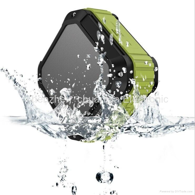 Waterproof Mini Bluetooth Speaker with TF Card FM Handsfree NFC 2