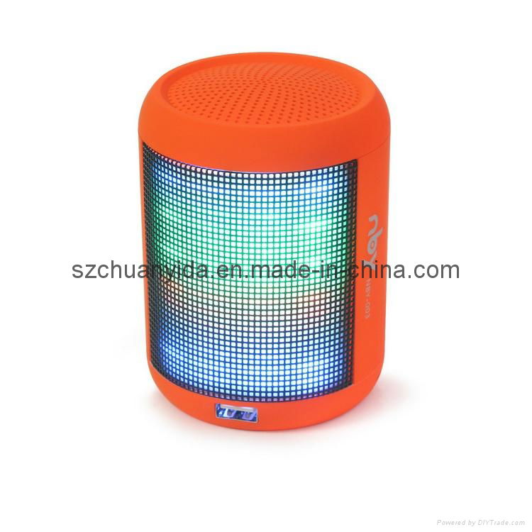 Mini Bluetooth Speaker with FM and TF Card Fuction LED Light  2