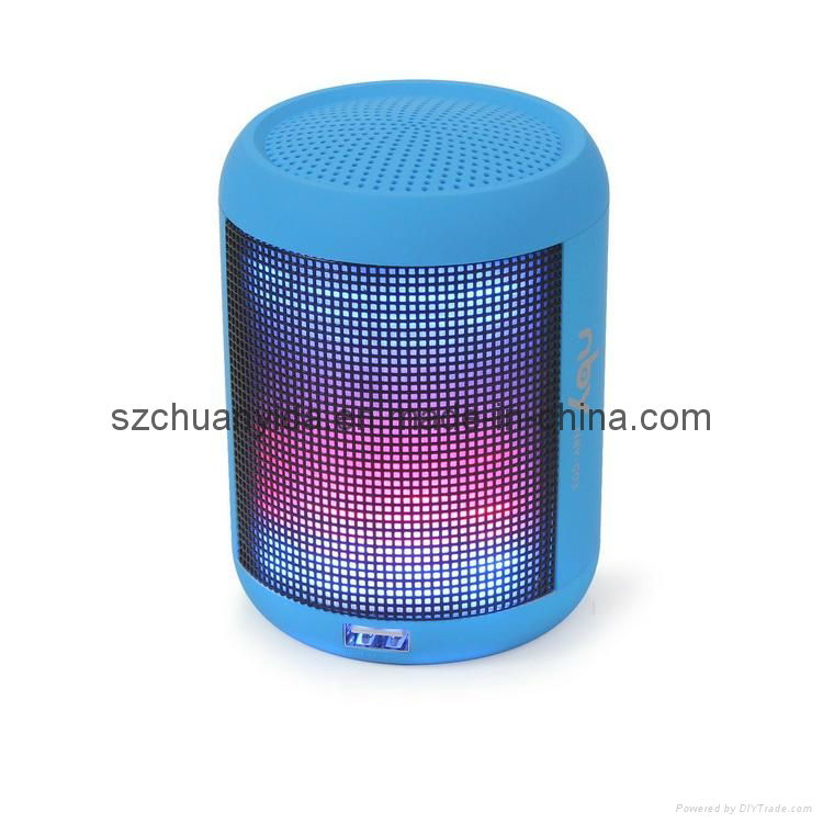 Mini Bluetooth Speaker with FM and TF Card Fuction LED Light  5