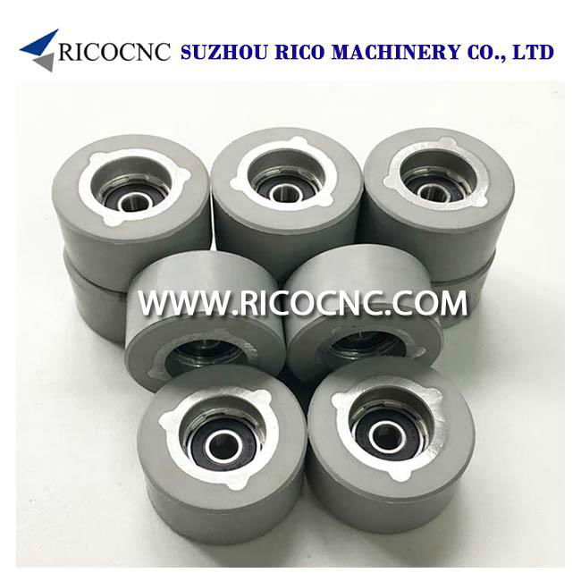 Rubber Pressure Roller Wheels with Bearing for Edgebanders Edge Banding Machine 4