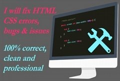 Quick Fix HTML/CSS Corrections – Website