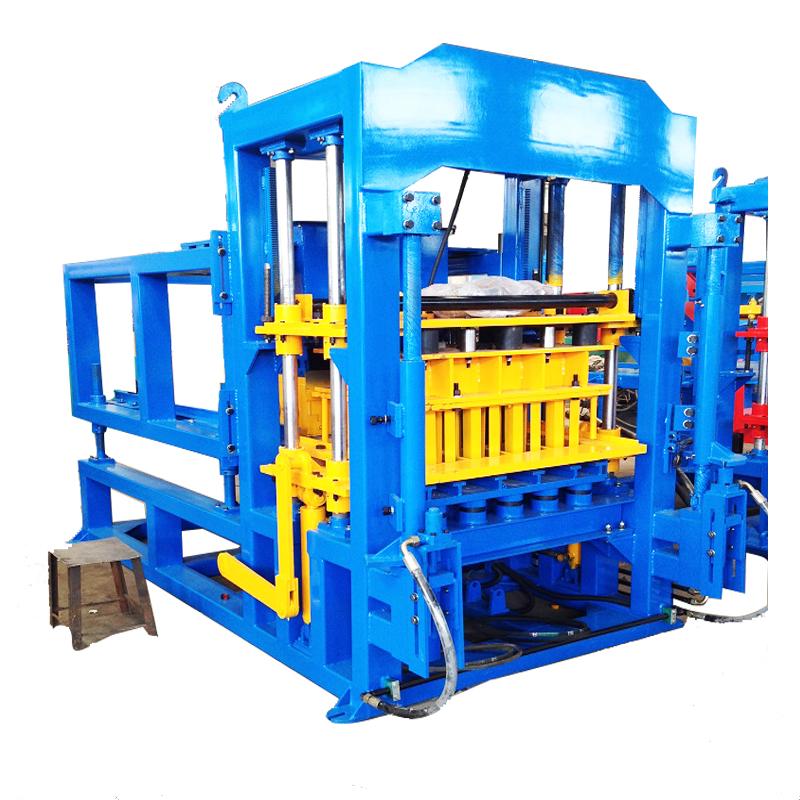 QT4-20 concrete making production line automatic hollow cement block