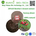 20%UV Ruscus aculeatus Butcher's Broom Root Extract Powder 1
