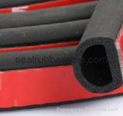 car door rubber seal strip foam D shaped  1