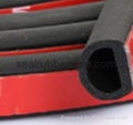 car door rubber seal strip foam D shaped