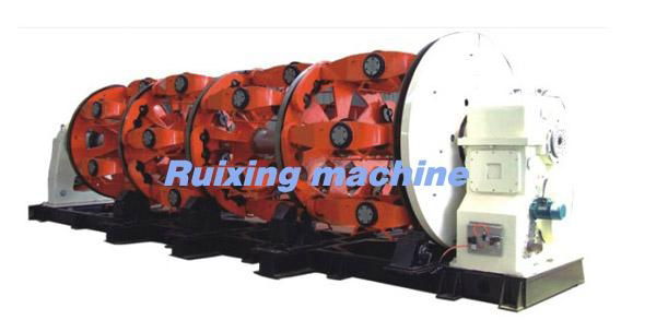 Back-twist Steel-armoring Cu-screening cage type stranding machine