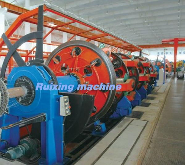 Back-twist Steel-armoring Cu-screening cage type stranding machine 4