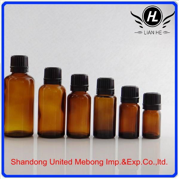 30ML amber printed glass cosmetic essential oil bottle filler.