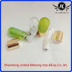 1ml,2ml,3ml mini small essential oil bottle with plastic lip and cap