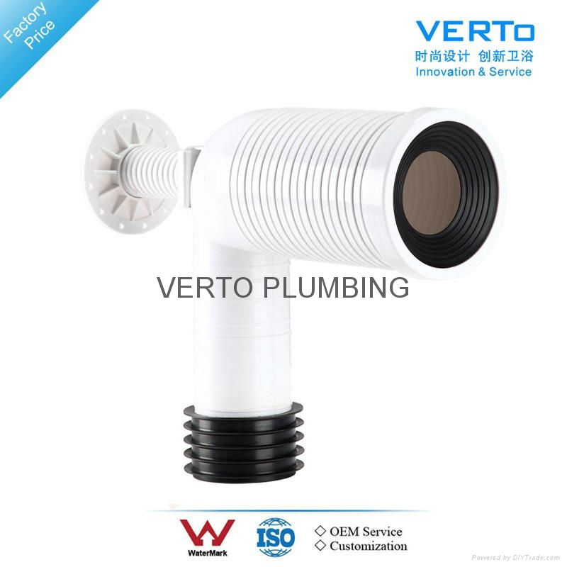 Adjustable PP Toilet Drain Pipe with Watermark