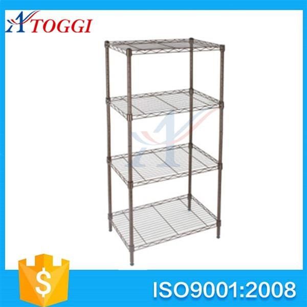 4 tier folding household chrome wire shelf 2