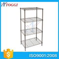 4 tier folding household chrome wire shelf 2