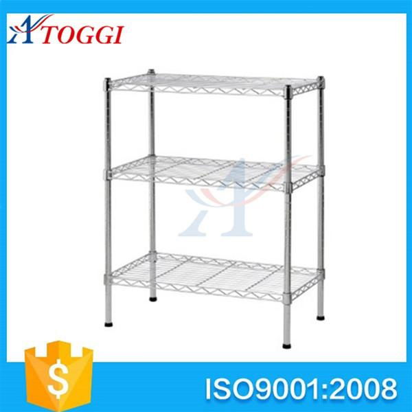 4 tier folding household chrome wire shelf 4