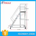 Collapsible steel  platform step ladder shelf 1