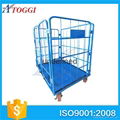 4 doors steel wire rolling metal storage cart 1