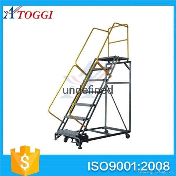 collapsible steel platform step ladder shelf 2