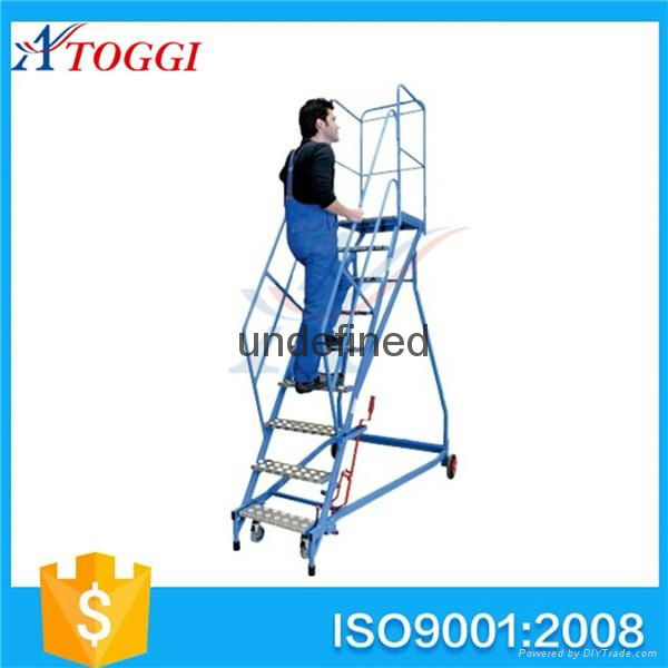 collapsible steel platform step ladder shelf 5