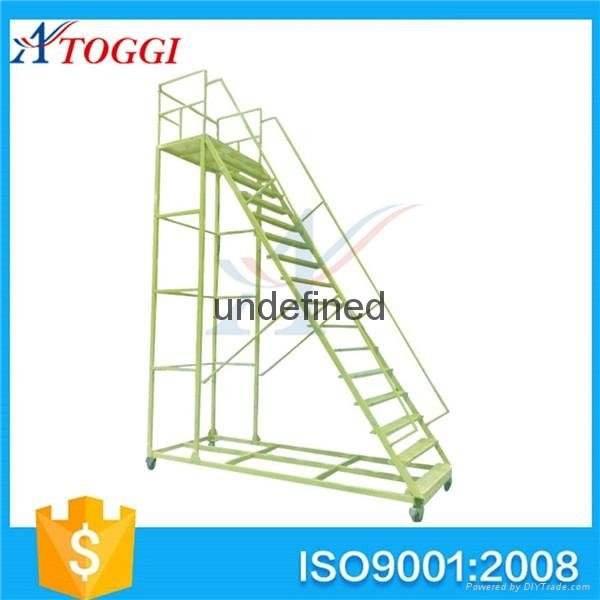 collapsible steel platform step ladder shelf 4
