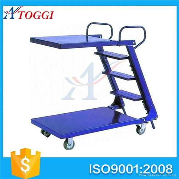 lightweight folding steel wide step ladder 3