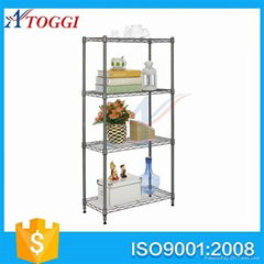 adjustable light duty cheap chrome wire shelving