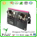 Factory hot sale PU Travel Cosmetic Bag for Essentials Makeup Brushes with be 1