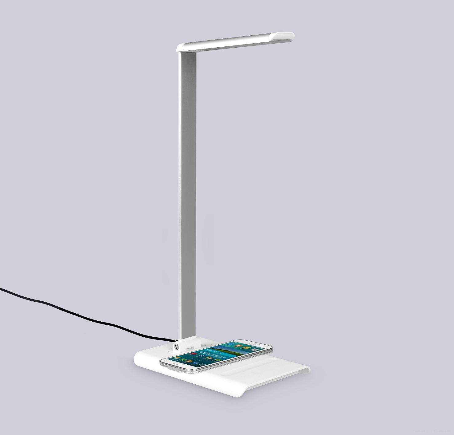 LED Table lamp with wireless charger