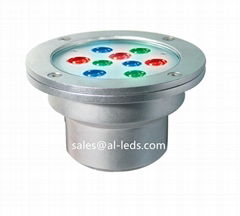 AL-4W Manufacturer of LED 316 Stainless Steel 27W RGB 3in1 Underwater Light