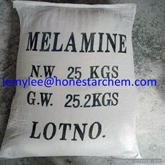 2016 Hot Selling China Market  Melamine Powder 99.8% Minhina Market Melamine