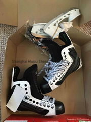 CCM Ribcor 50K White Skates 7 DA Pro Stock Hockey Skates Brand New
