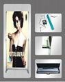 electronic roll up banner stand