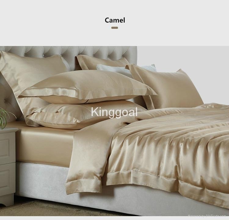 King Size 19 momme Seamless Silk Luxury Bedding sets 2