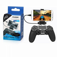 Mobile Phone Controller Gampad Clamp Bracket for PS4 Controller Joysticks