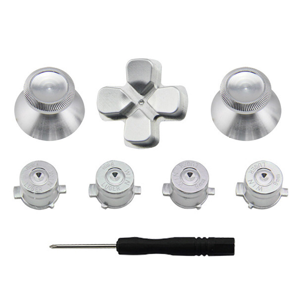 PS4 Controller Metal Button Replacement Parts 7pieces a set with