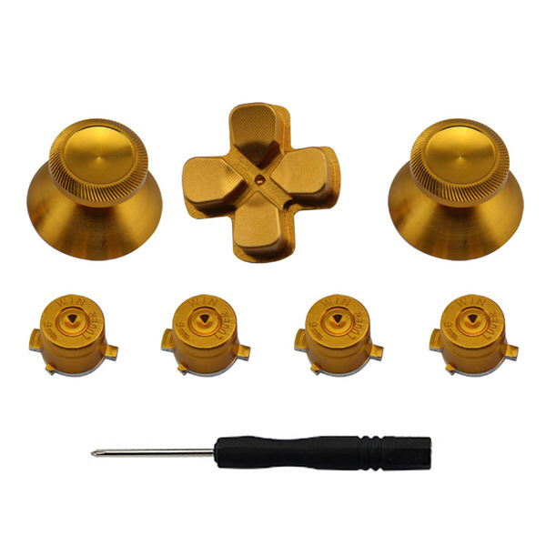 PS4 Controller Metal Button Replacement Parts 7pieces a set with